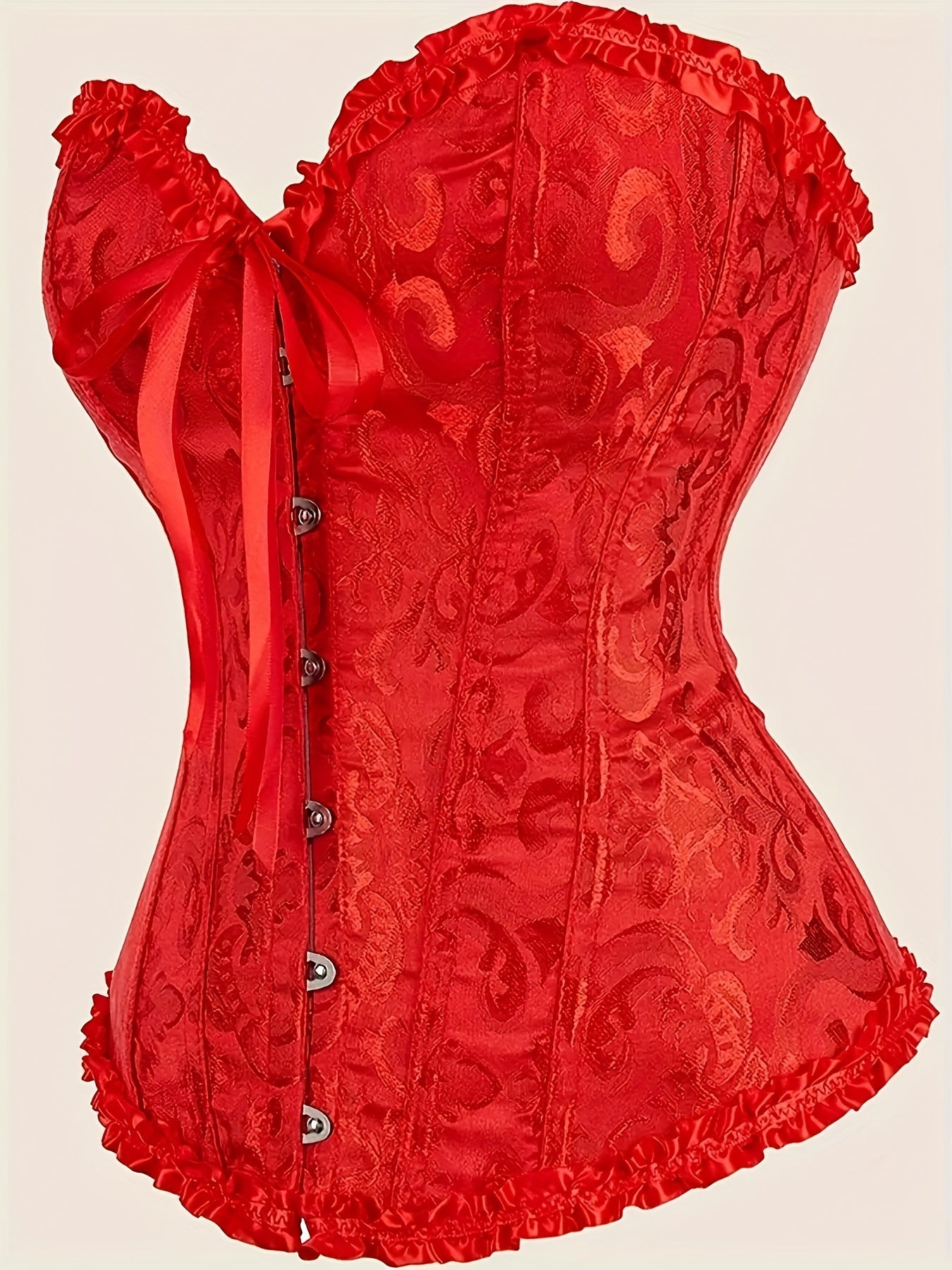 European & American Tight Bra Bone Shaping Top - Formfitting, Sexy, Floral Vintage Design | Lace Detailing, Waist-Cinching Body Shaper