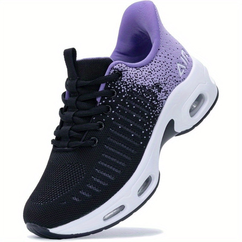 Jinta Shoes Women's Slip-On Air Cushion Sneakers - Shock-Absorbing Breathable Fabric, Lightweight Low-Top Design with Heel Air Cushion & Rubber Sole for All-Season Outdoor & Daily Wear, Comfy Shoes, Casual Slipons, Stylish Sl