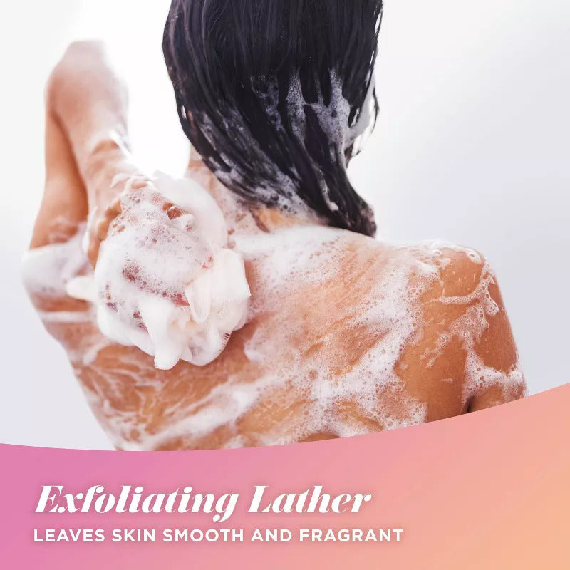 Caress Shea Butter & Brown Sugar Exfoliating Body Wash for Women - 30 fl oz