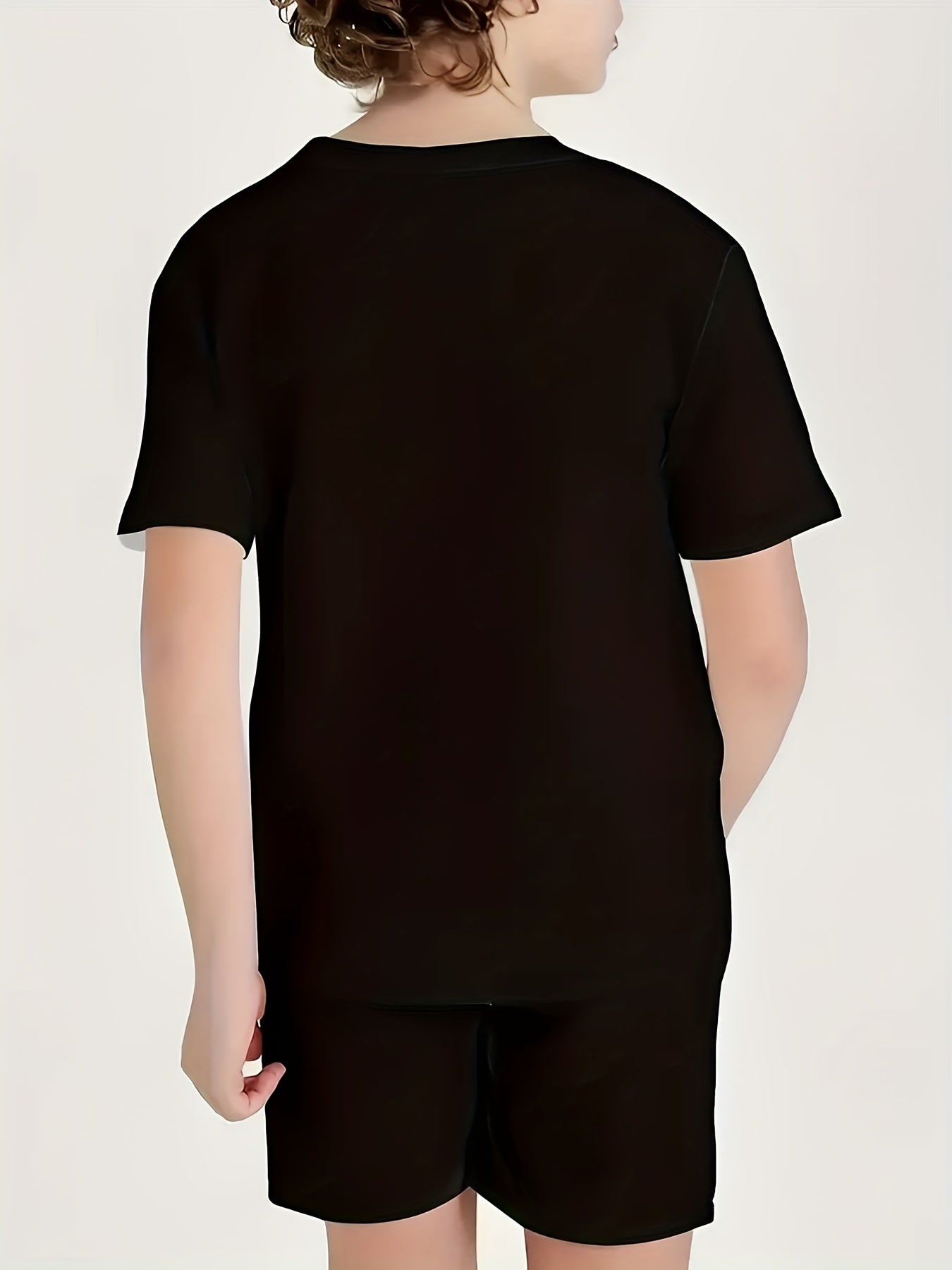 2025 Summer New Children'S Boys Clothing T-Shirt 180G for Youngsters Ages 6-13 Summer Outdoor Sports & Casual Wear Ideal Gift for Birthdays Back to School