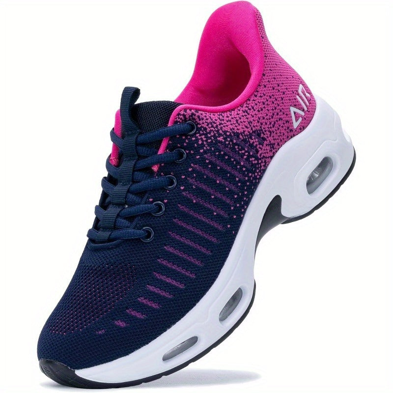 Jinta Shoes Women's Slip-On Air Cushion Sneakers - Shock-Absorbing Breathable Fabric, Lightweight Low-Top Design with Heel Air Cushion & Rubber Sole for All-Season Outdoor & Daily Wear, Comfy Shoes, Casual Slipons, Stylish Sl