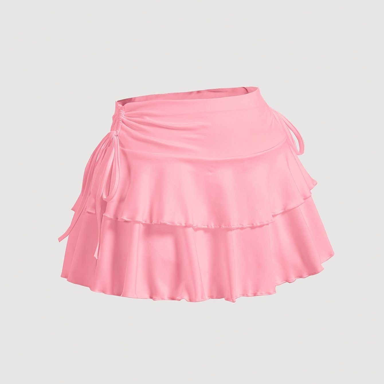 Hot And Popular Casual Elastic Pure Black Skirt For Spring, Summer, And Autumn