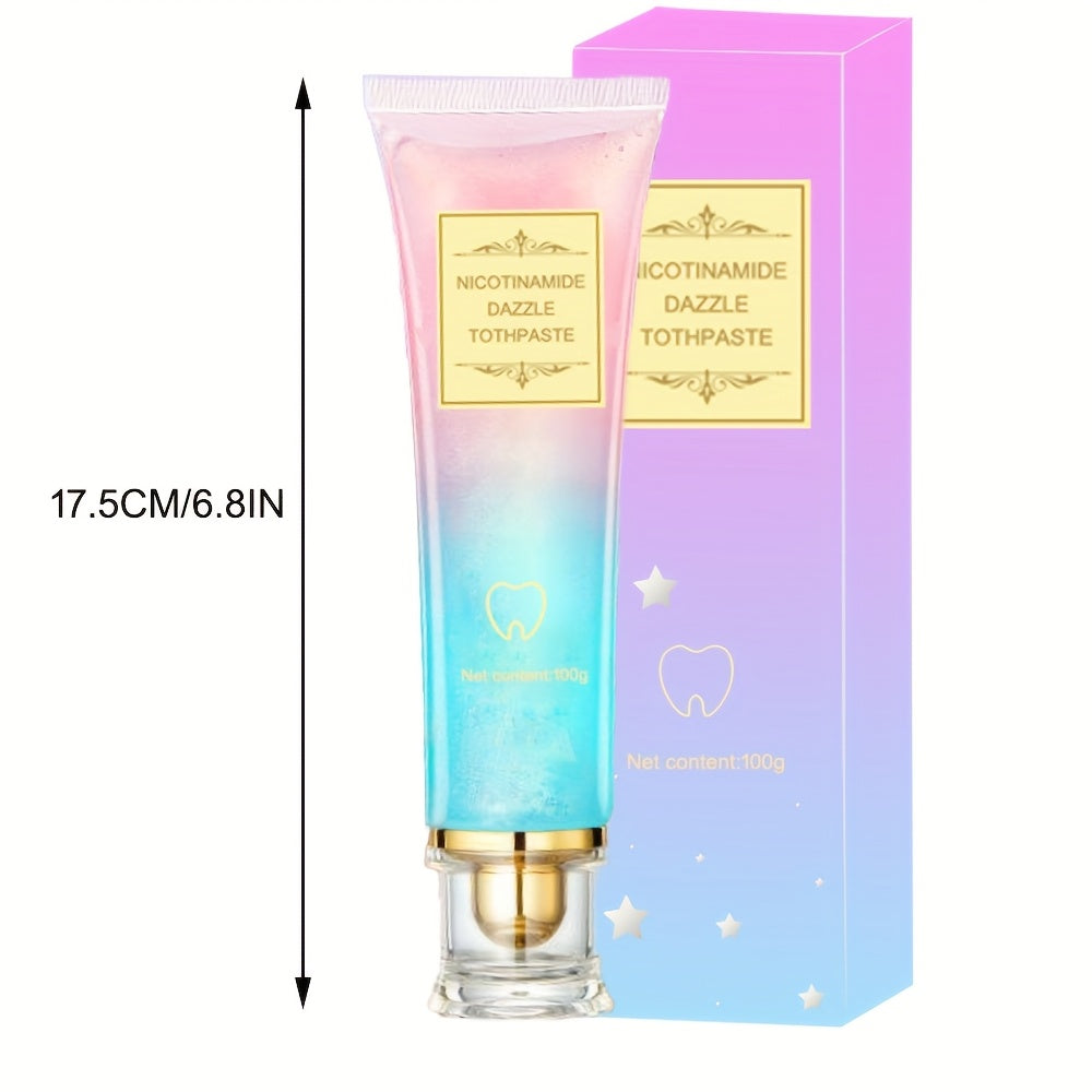 Nicotinamide Whitening Toothpaste Cleans Teeth, Removes Stains And Tartar, Freshens Breath, And Whitens Teeth.