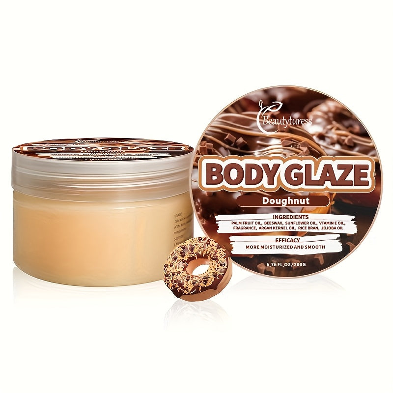 Beautyfress Strawberry Glaze Body Glaze 200g- Moisturizing Body Butter with Shea Butter, Glycerin, Vitamin C- Hypoallergenic, All Skin Types- Long-Lasting Hydration, Soothing Aromatherapy for Dry Skin Care