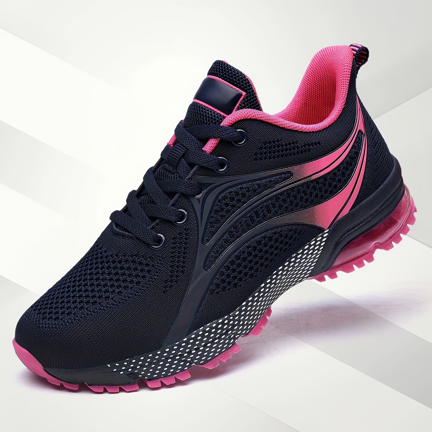 Womens Air Running Shoes Non Slip Womens Tennis Shoes Womens Walking Shoes Mesh Air Cushion Sneakers For Gym Workout Sports