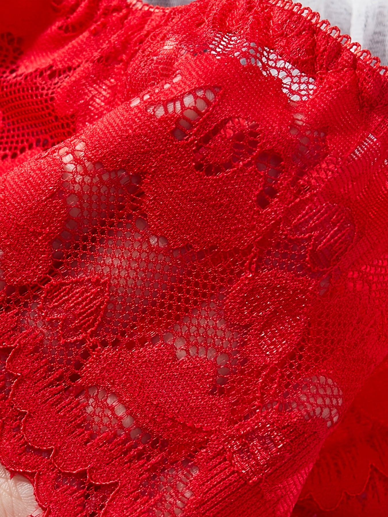 New Style Valentine's Day Women's Sexy Lace Hollow Lingerie Set