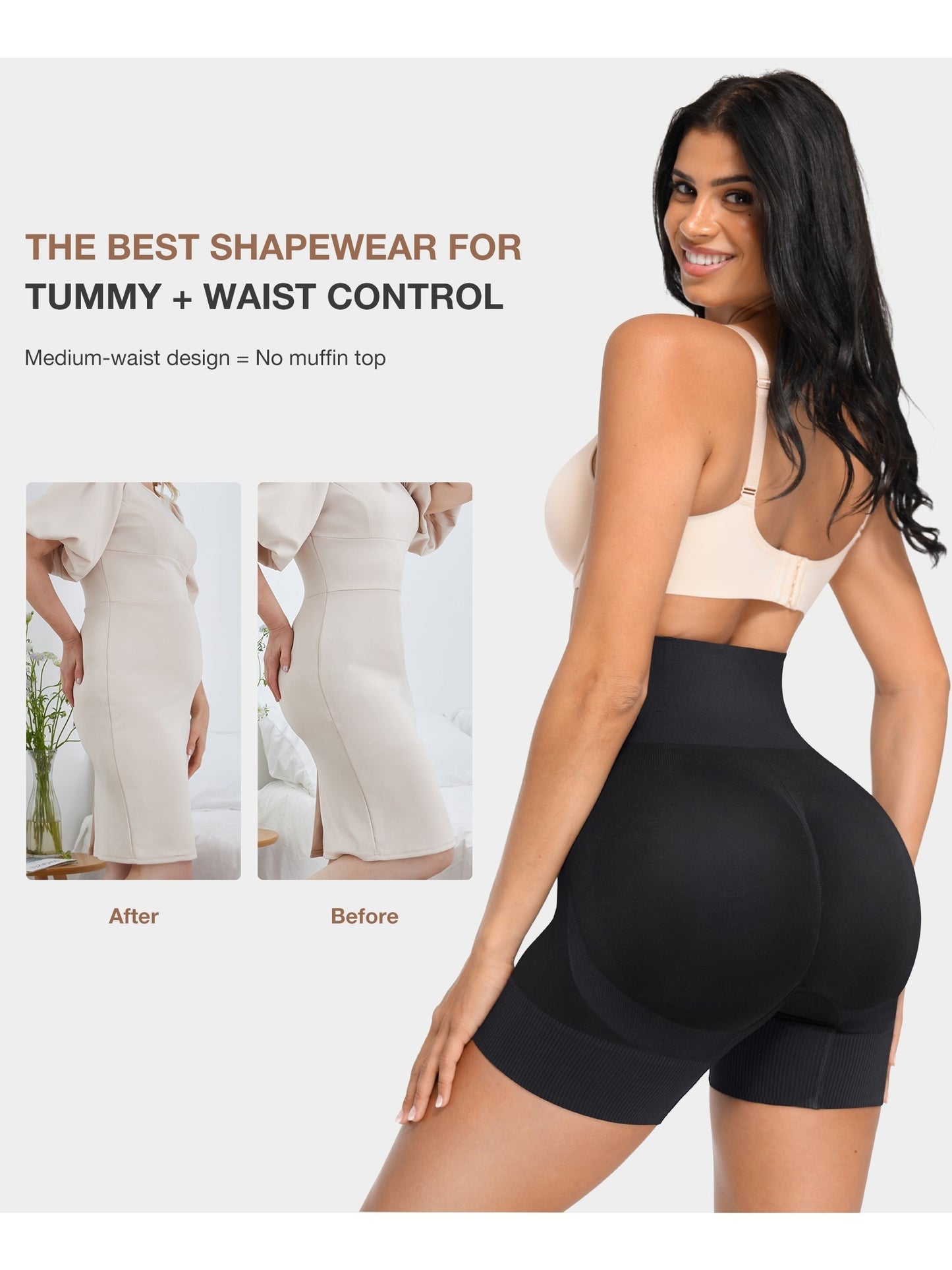 Tummy Control Shapewear Shorts for Women Butt Lifter Body Shaper Thigh Slimmer Shapewear Panties Seamless Shorts
