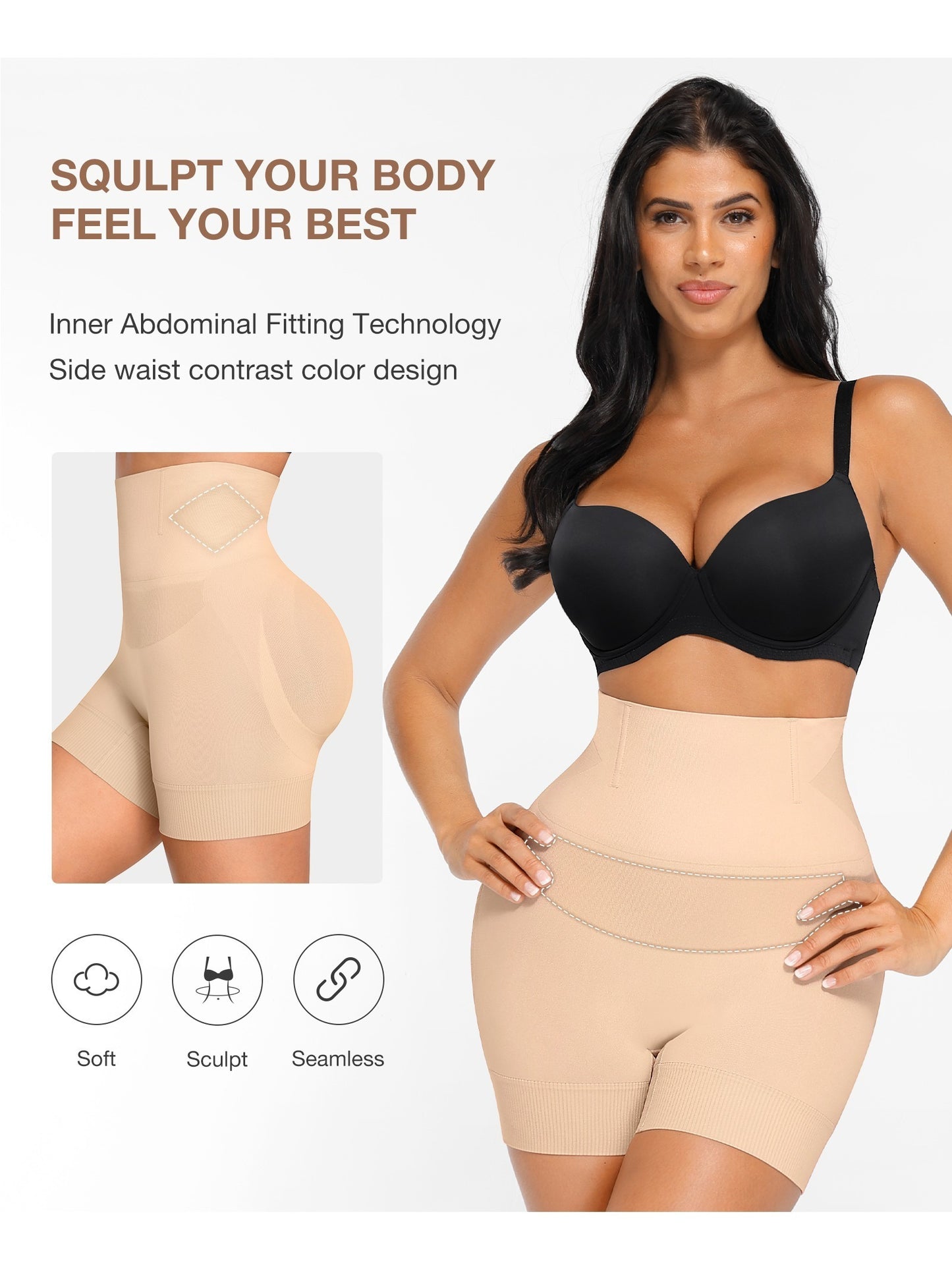 Tummy Control Shapewear Shorts for Women Butt Lifter Body Shaper Thigh Slimmer Shapewear Panties Seamless Shorts