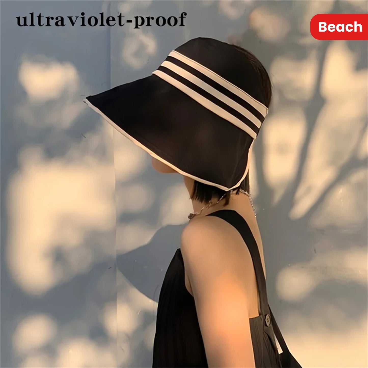 1pc Women's Summer Hat Female Outdoor Beach UV Protection Breathable Empty Top Hats Lady Foldable Hollow Scallop Cap