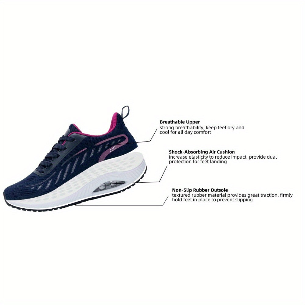 Women'S Orthopedic Fashion Casual Shoes with Arch Support Air Cushion - Lightweight Running, Walking & Tennis Sports Sneakers