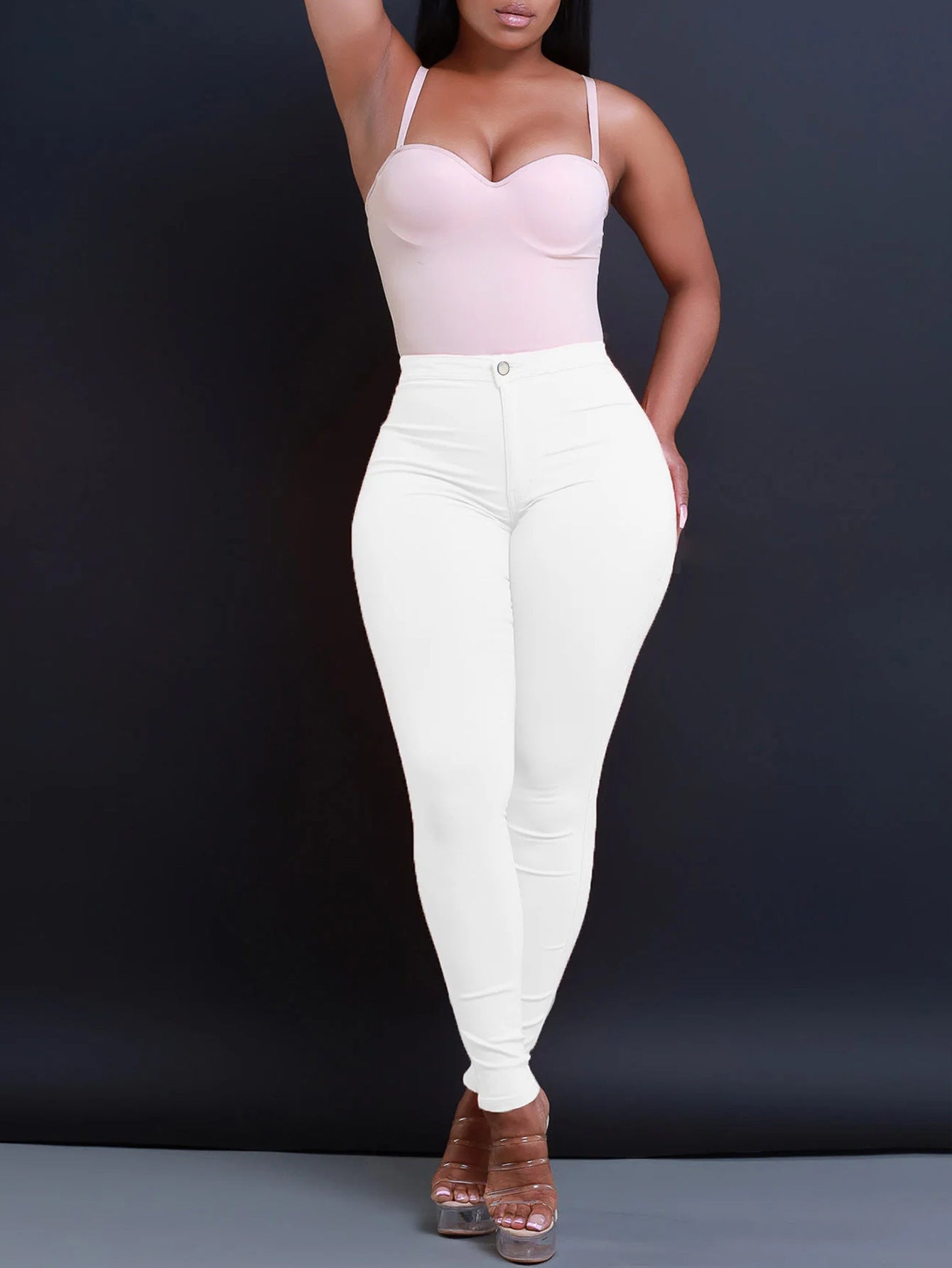 Summer Skinny Jeans Mid Rise Sculpting Denim in Seasonal Colors