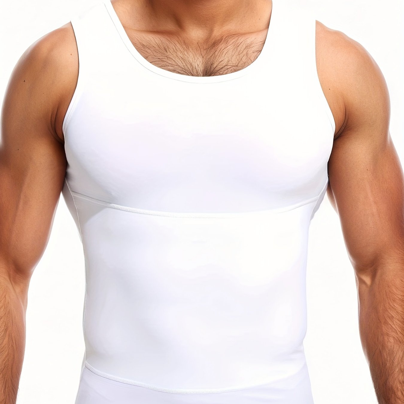 Men'S Compression Shirt For Body Shaper Tummy Control Shapewear Vest Tight Underwear Tank Top