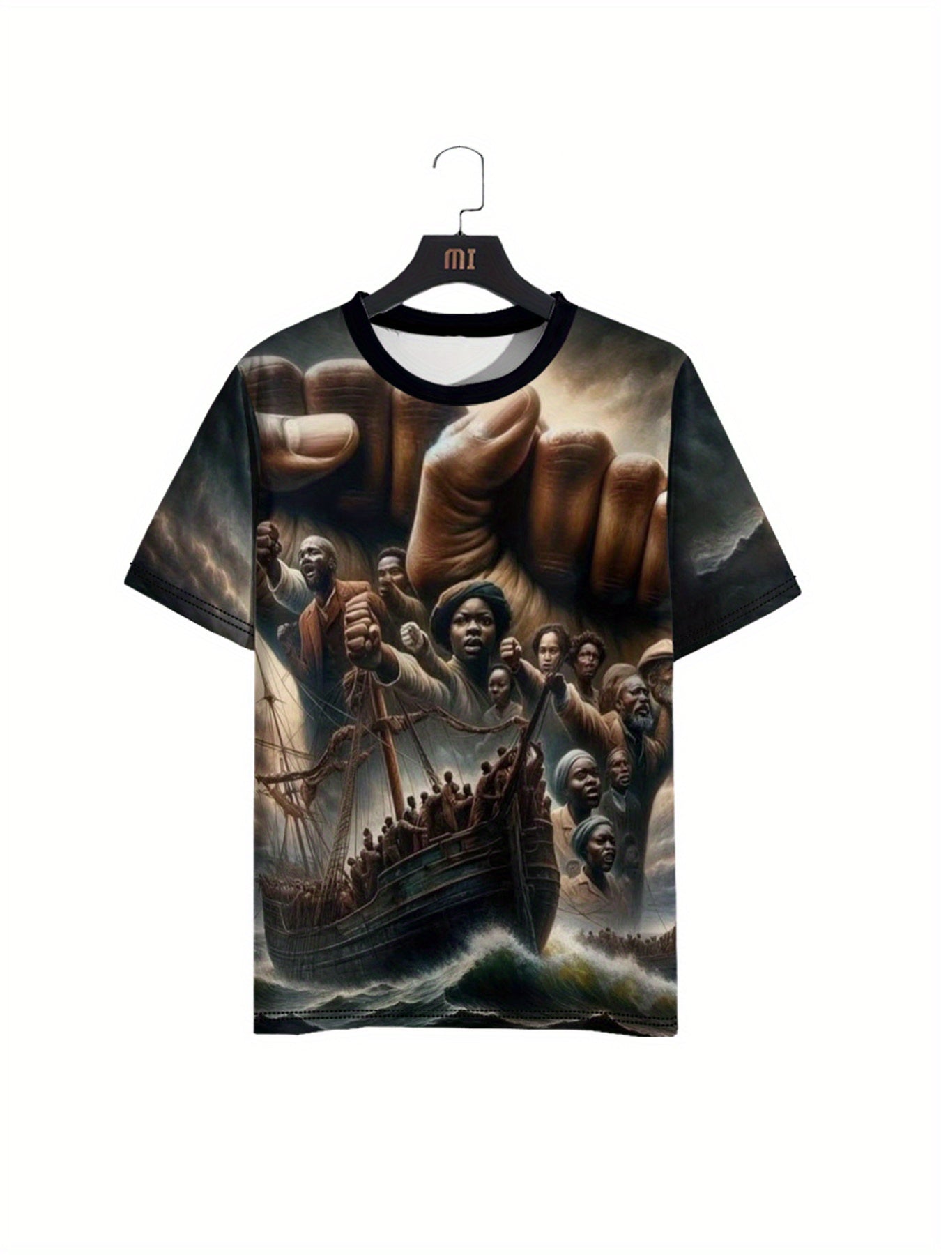 Men's 6th of July Native American Unity Graphic T-Shirt - Full-Body Historical Print Short Sleeve Crew Neck Tee, Breathable Lightweight Summer Shirt for Cultural Events & Outdoor Activities, Comfort Fit Durable Casual Top, We