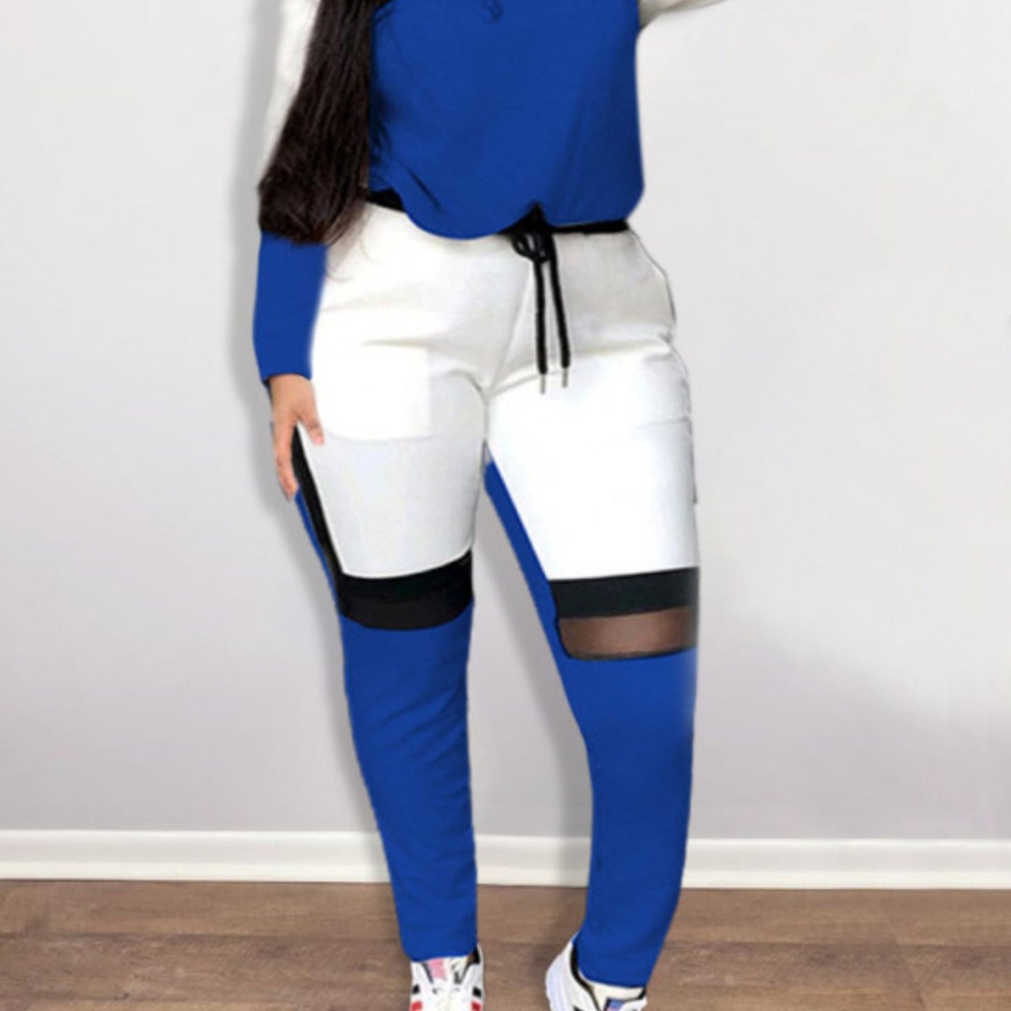 2pcs Women's Shapewear & Athletic Training Suit - Full-Body Panel Set with Tummy Control, Butt Lifter & Hip Enhancer, Color Block Sportswear for Gym, Dance, Yoga - Machine Washable 2pcs Outfit