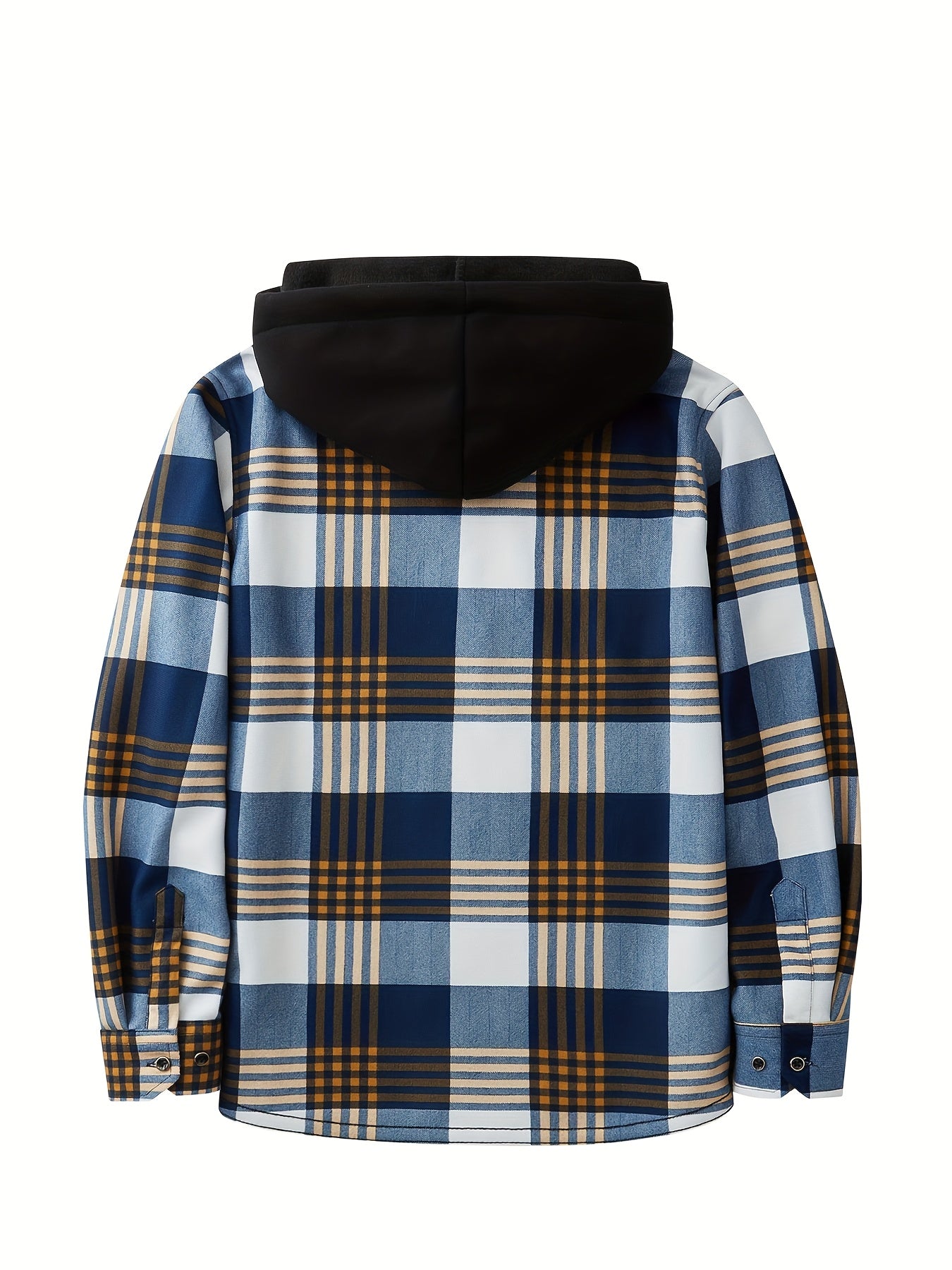 Teens Flannel Shirt - Fleece Lined Hooded Plaid Shirt for Baggy and Oversized - warm Winter Jacket - Christmas Halloween Gift, for Teenager