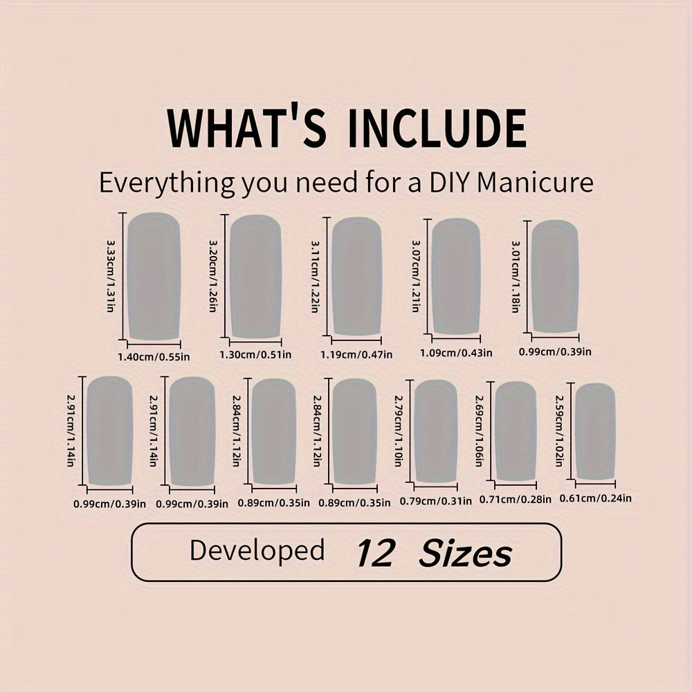 Upgrade Your Style, 24pcs Full Coverage Matte Artificial Nails with Purple Floral Pattern and Silvery Glitter Design for a Simple yet Elegant Look, Suitable for Daily Wear Nail Art