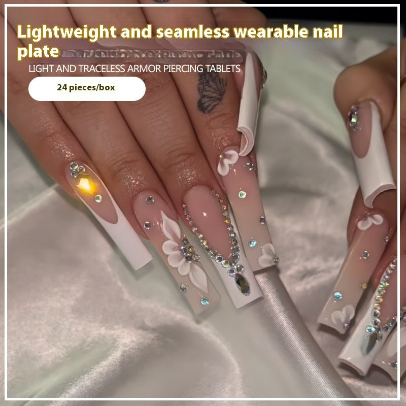 European And American Wear Nail 24 Pieces Long