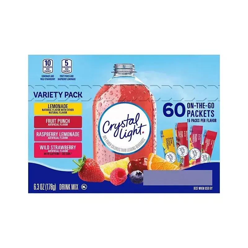 Crystal Light Variety Pack Drink Mix Packets 60 pk.6.3oz