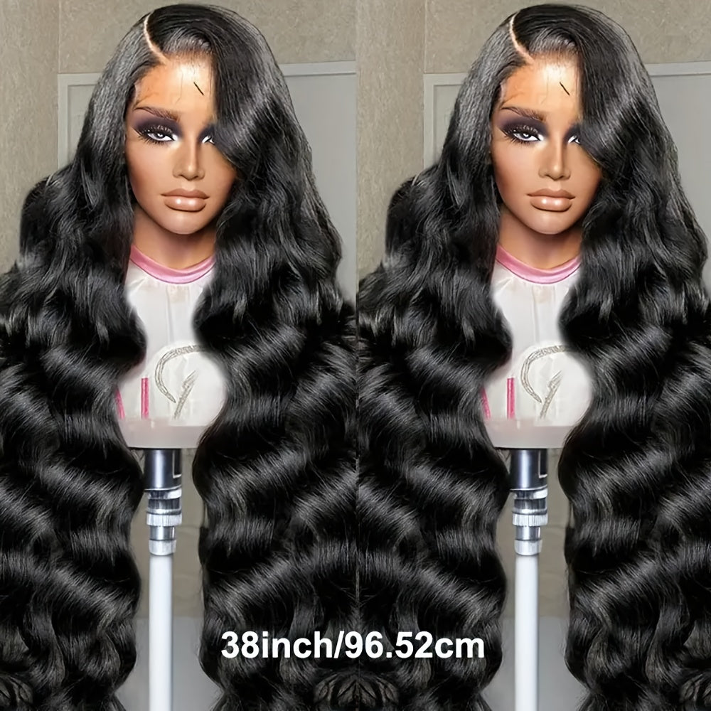 250% Upgrade High-Density 13x6 Full Glueless Wigs Human Hair Pre Plucked Pre Cut, Body Wave Lace Front Wigs Human Hair, 3D Dome Cap Ready to Wear Glueless Bleached Knots Lace Front Wig Christmas Gifts 16-40Inch