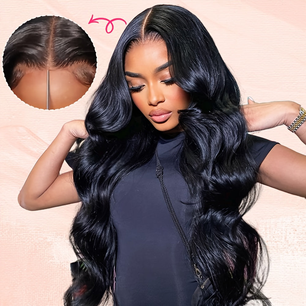 250% Upgrade High-Density 13x6 Full Glueless Wigs Human Hair Pre Plucked Pre Cut, Body Wave Lace Front Wigs Human Hair, 3D Dome Cap Ready to Wear Glueless Bleached Knots Lace Front Wig Christmas Gifts 16-40Inch
