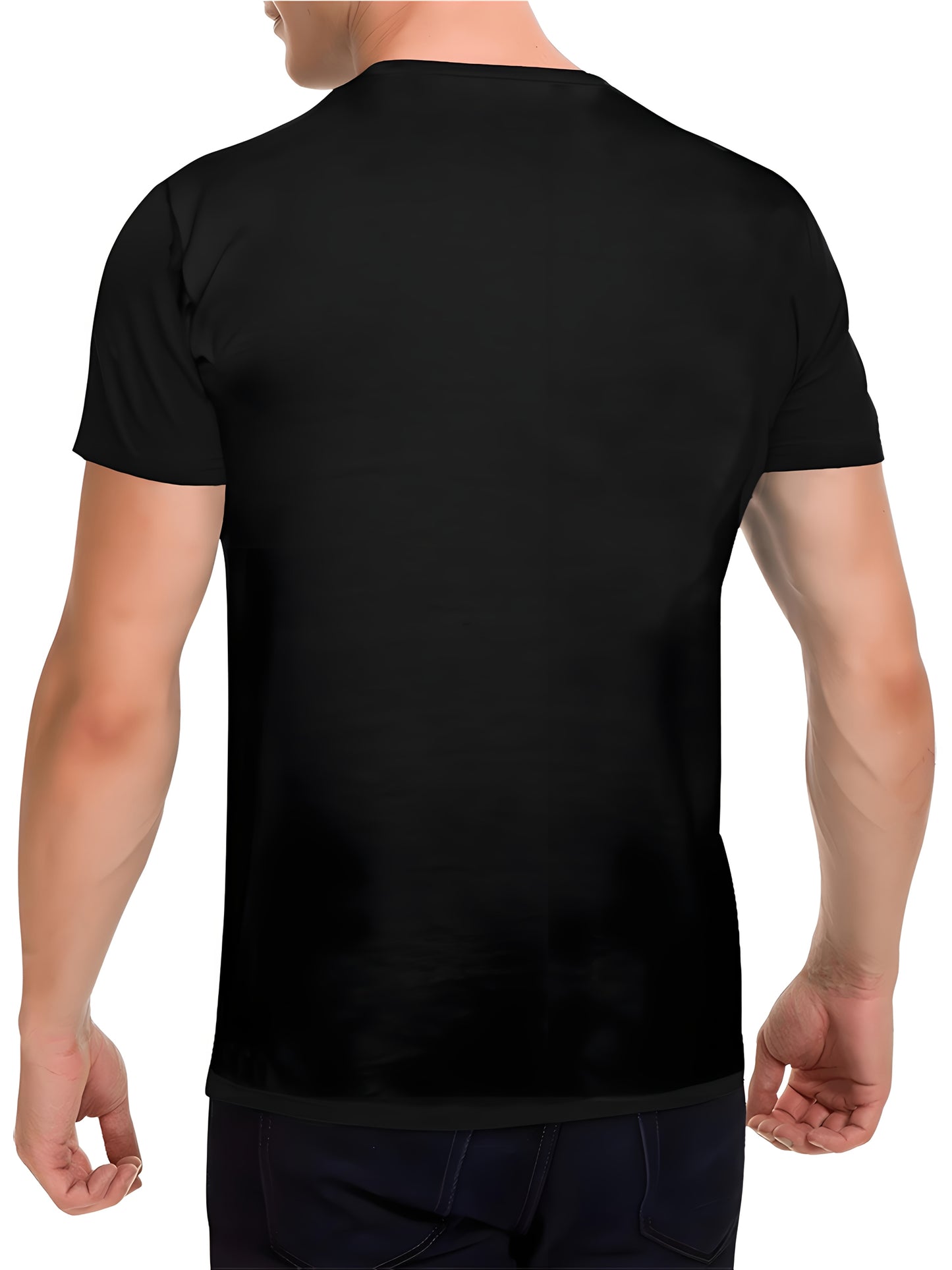 2025 Graffiti-Style Men's T-Shirt - TRAP CITY Text & Anime Graphic Print, Black Crew Neck, 100% Cotton, Breathable & Comfortable, Regular Fit Casual Top for Daily Wear, Comfortable Streetwear, Urban Anime Apparel