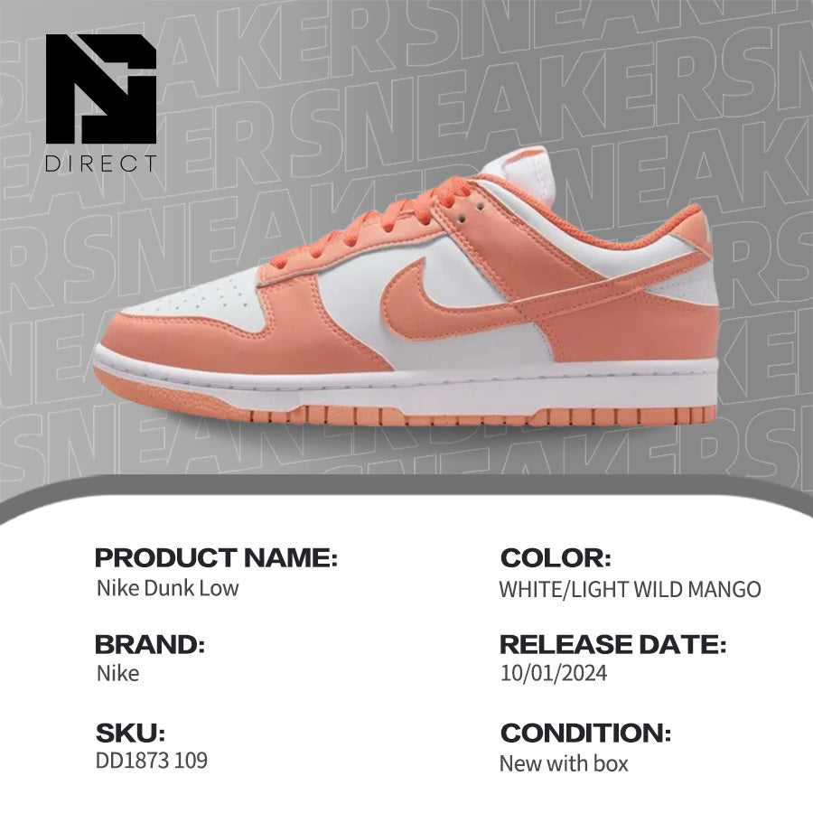 Nike Dunk Low Light Wild Mango DD1873 109