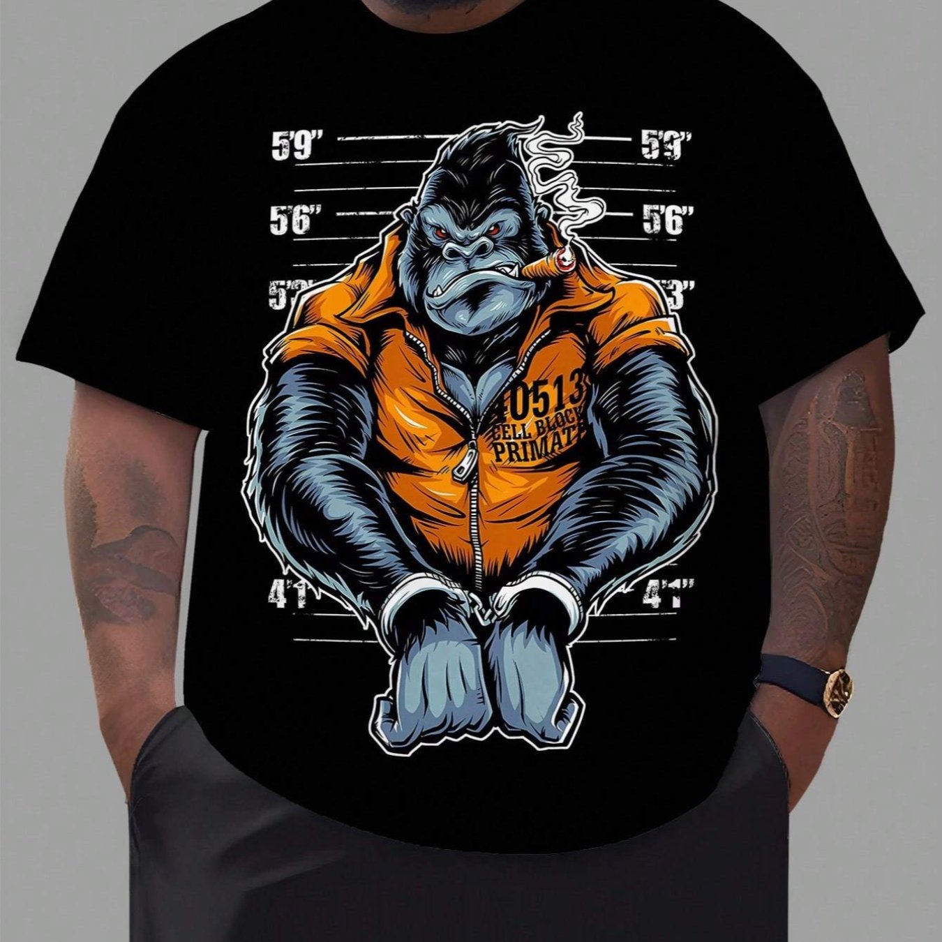 Oversized men's casual fashion 100 cotton T-shirt 180g pure cotton large size 4XL 5XL fashionable printed skin friendly soft short sleeved top men's T-shirt round neck T-shirt casual wear, suitable for urban style daily wear