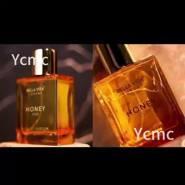 Luxury Honey Oud Perfume 3.4oz - Long-Lasting Sweet Honey & Oud Scent, Perfume Oil with, Elegant ' & ' Fragrance for Day & Night Use, -Light Beige Suitable
