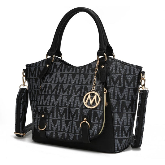 MKF Collection Fula Signature Vegan Leather Women&apos;s Satchel Handbag by Mia k