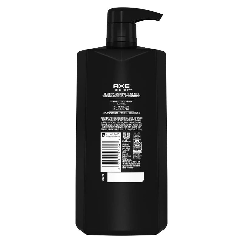 Clean 3-in-1 Body Wash + Shampoo + Conditioners - 28 fl oz