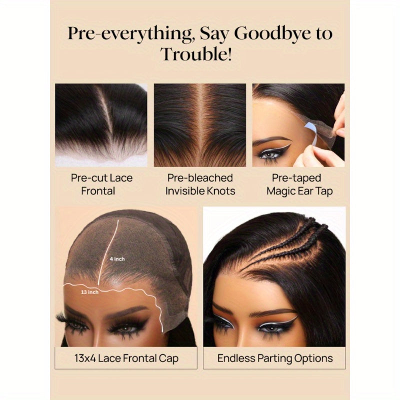 Nadula Lace Frontal Burgundy Plum Layer Cut Wavy Wig - Pre-Cut, Pre-Bleached, Pre-Plucked with Invisible Knots, Density, Loose Waves, Real Human Hair, Unisex Adult