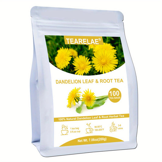 TEARELAE - Dandelion Leaf & Root Tea - Caffeine-free Herbal Tea - Dandelion Tea Bags - 7.06 oz