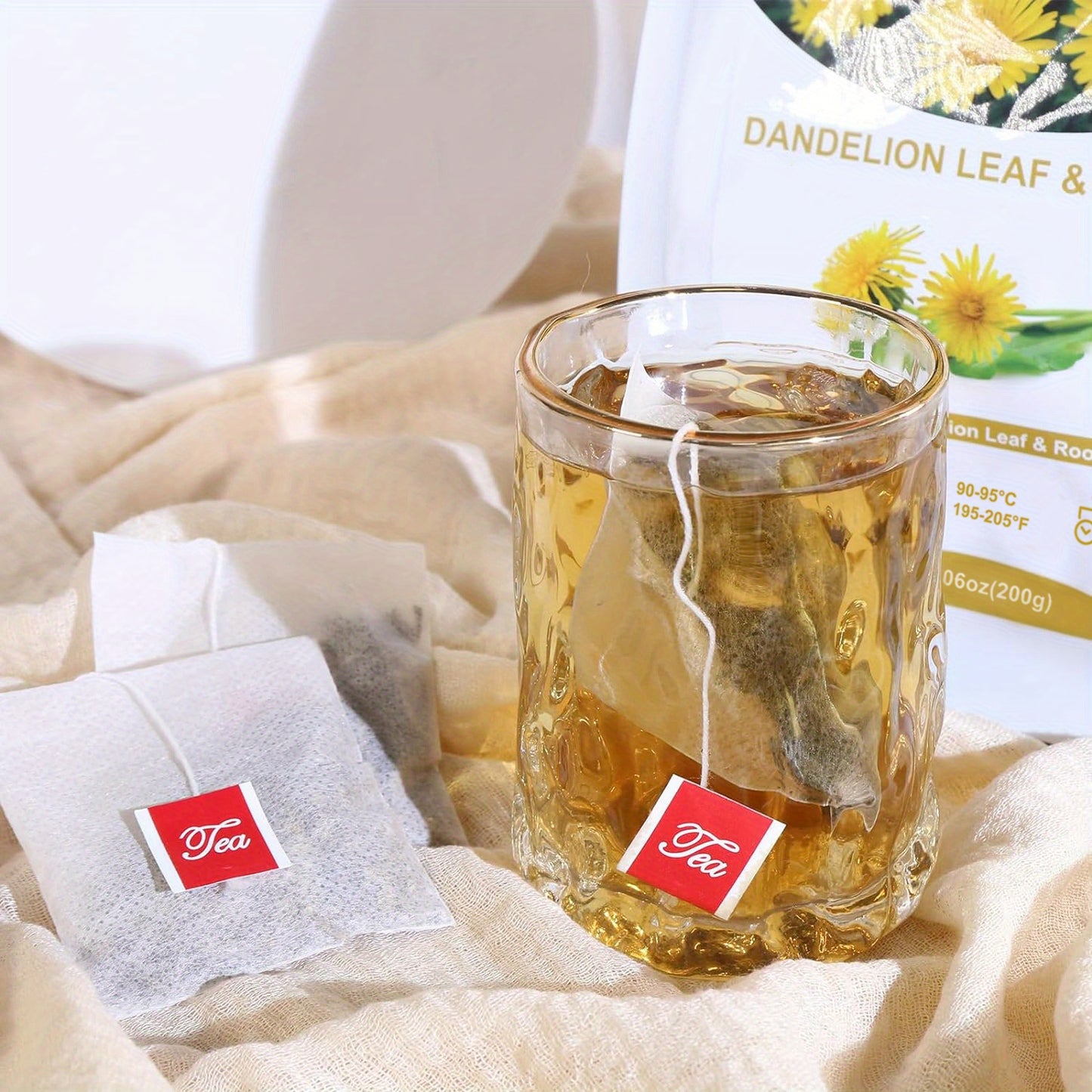 TEARELAE - Dandelion Leaf & Root Tea - Caffeine-free Herbal Tea - Dandelion Tea Bags - 7.06 oz