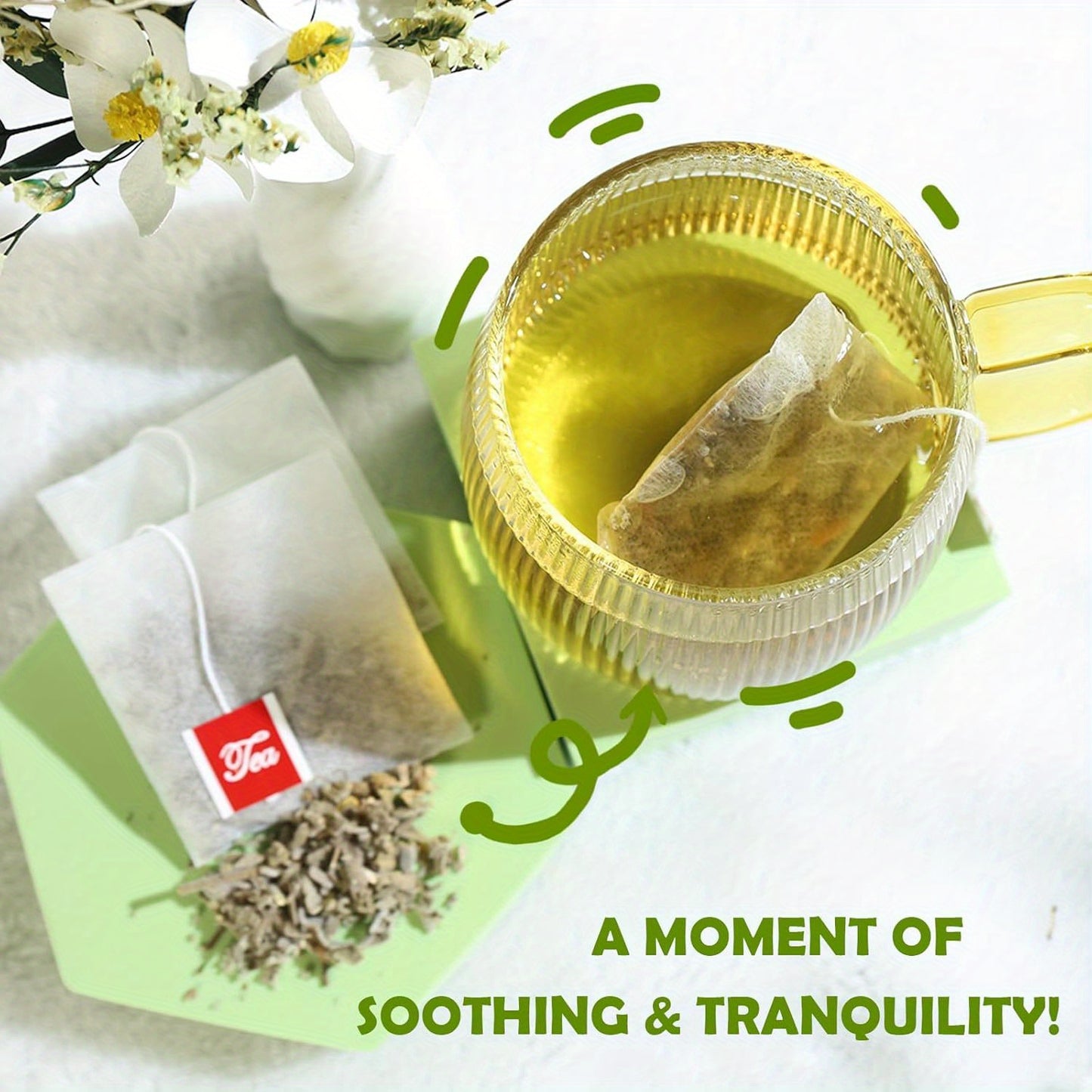 TEARELAE - Sage Tea - Caffeine-free Salvia Officinalis - Cut&Sifted Natural Sage Leaf Tea Bags - 3.18 oz (1.5g X 60 Bags)