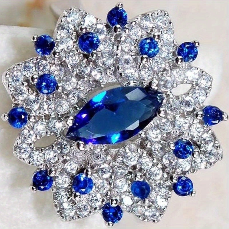 A women's stylish and gorgeous statement engagement ring, perfect for women - a stylish, trendy, eye-catching everyday wear accessory