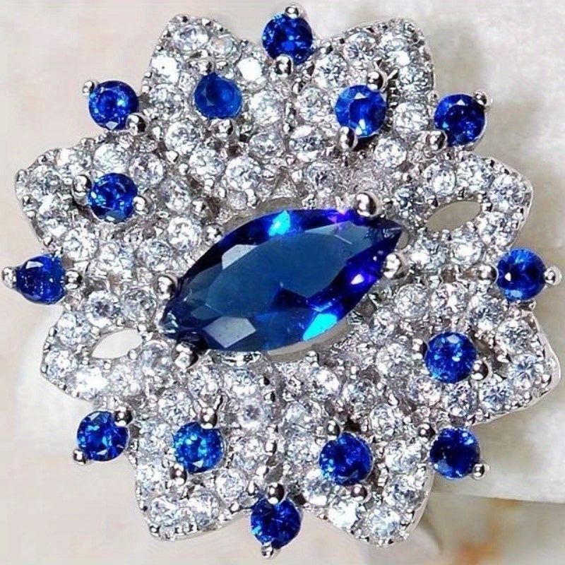 A women's stylish and gorgeous statement engagement ring, perfect for women - a stylish, trendy, eye-catching everyday wear accessory