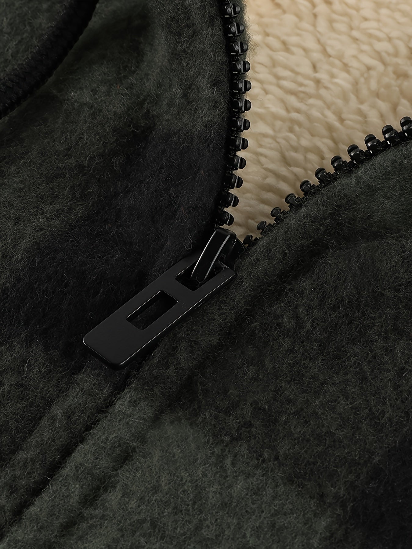 Men's Heavyweight Fleece Hooded Jacket - Full-Zip Sherpa Lining, Thick Winter Coat with Plaid Pattern (Blue/Black/Beige/Brown), Zippered Pockets, Hand Washable, Casual Outerwear for Cold Weather & Everyday Use - Ideal for Ski