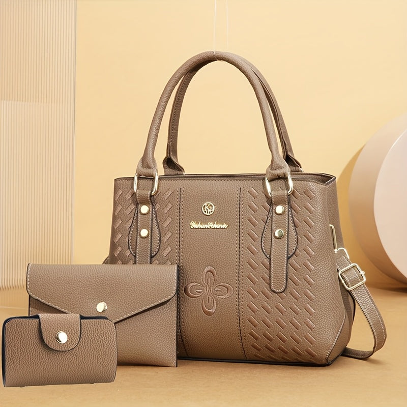 Women'S Handbag, Holiday Gift Bag, Crossbody Bag, Tote Bag, Phone Bag, Multi-Piece Set, High-End Niche Design, Fashionable, New Arrival, Suitable for Travel, Shopping, And Daily Use, Can Be Used As Christmas Or Thanksgiving G