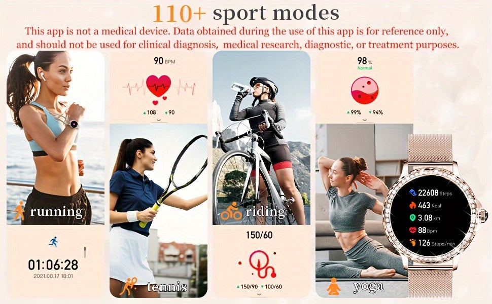 A Smart Watch For Men And Women, Compatible With 100+ Sports Modes/AI Voice Control/sleep Monitor/music Control/thoughtful Alarm Clock/weather Forecast, A Great Gift For Friends