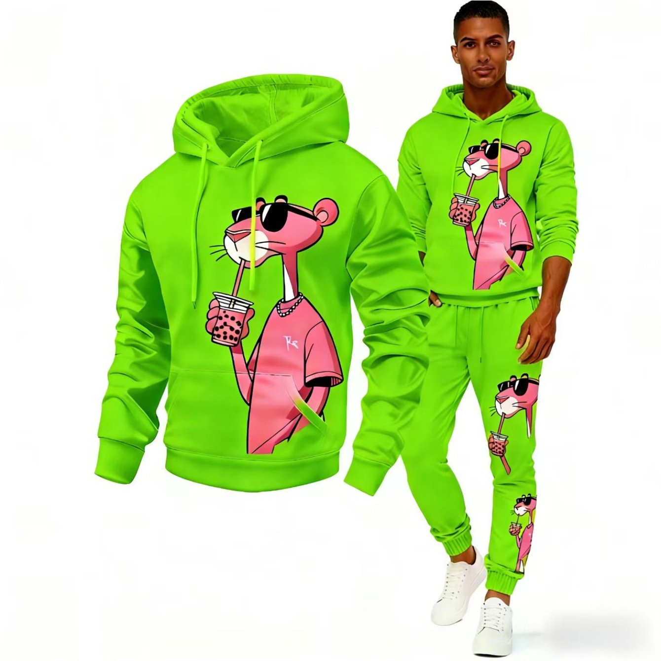 2pcs Men'S Matching Outfit | Casual Round-Neck Long-Sleeve Hoodie and Sweatpants, Suitable for Winter and Autumn, Designed for Sports Activities, Ideal for Thanksgiving, Valentine'S Day, Father'S Day, Halloween, Christmas, Ho