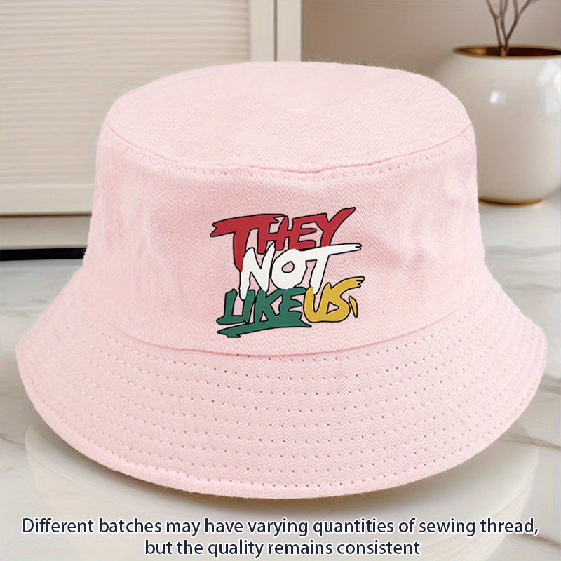 THEY NOT LIKEUS Graphic Print Bucket Hat - Lightweight Adjustable Snapback, All-Season Casual Outdoor Hat with Multi-Color Options, Machine Washable