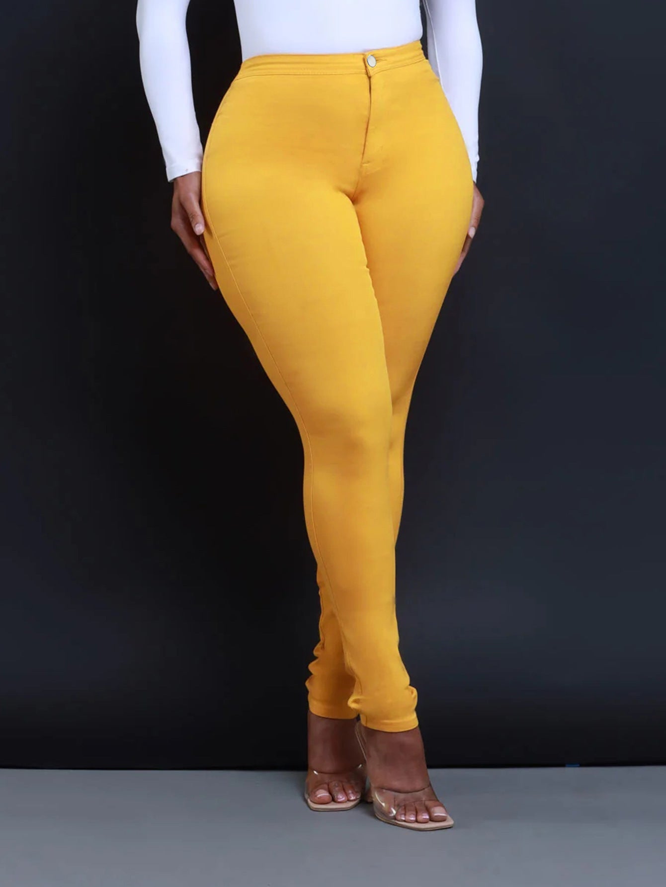 Summer Skinny Jeans Mid Rise Sculpting Denim in Seasonal Colors