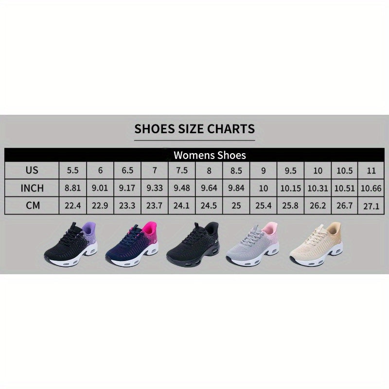 Jinta Shoes Women's Slip-On Air Cushion Sneakers - Shock-Absorbing Breathable Fabric, Lightweight Low-Top Design with Heel Air Cushion & Rubber Sole for All-Season Outdoor & Daily Wear, Comfy Shoes, Casual Slipons, Stylish Sl