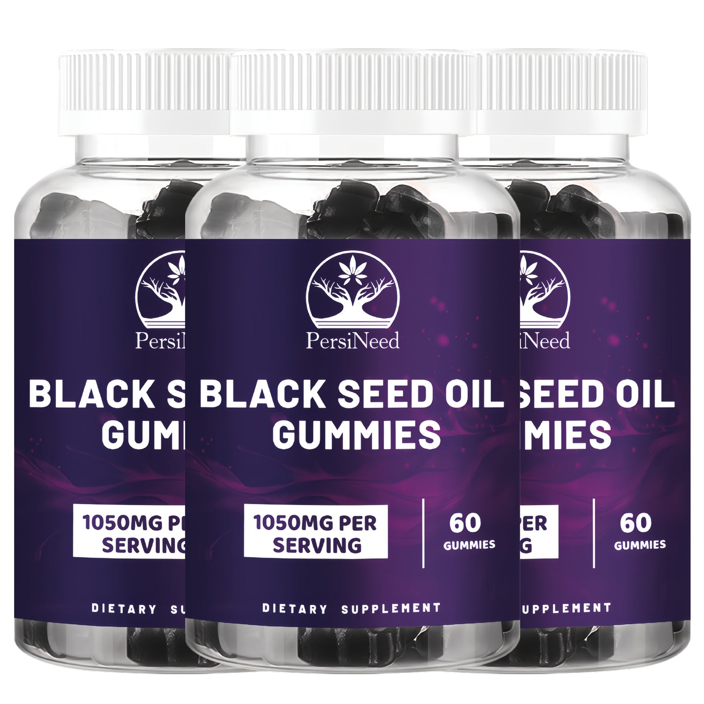 120pcs Of Black Seed Oil Gummies, Containing 1000 Milligrams Of Black Grass Oil, 50 Milligrams Of Honey Extract, And South African Irish Seaweed, Suitable for Both Men And Women, Natural Ingredients, Energy Supplements, And A