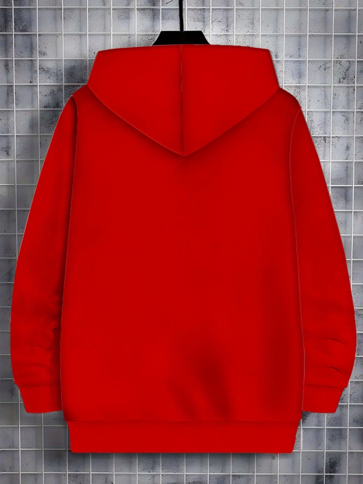 Men'S Red Polyester Hoodie with "FACE TIME" Print - Lightweight, Durable, and Stylish Design, Zip-Up Closure, Perfect for Sports, Travel, and Casual Wear in Various Seasons and Weather Conditions, Casual Wear Hoodie | Trendy