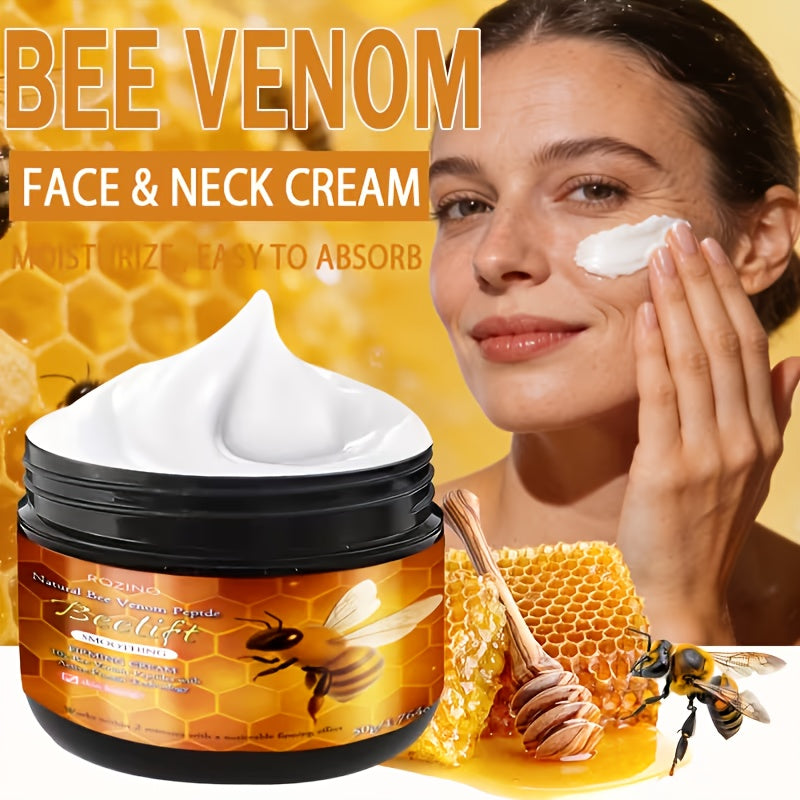 ROZINO Bee Venom Peptide Cream - Natural Beekeeper' Formula To Firm, Lift & Brighten Light Beige | Wrinkle, Cream Suitable For Light Beige Types, & Dry Light Beige Care