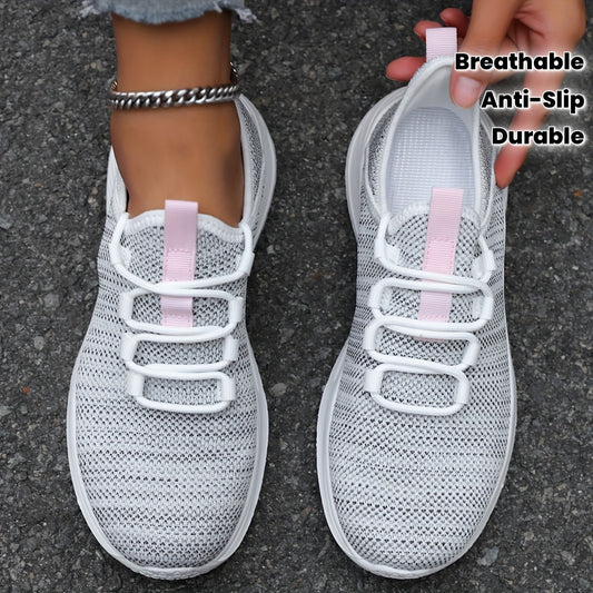 Four Seasons Fashion Casual Women's Breathable Lightweight Anti-Slip Durable Outdoor Sports Shoes Couple Running Sneakers Road Running Mesh Women's Shoes