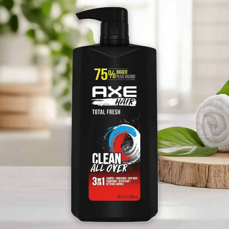 Clean 3-in-1 Body Wash + Shampoo + Conditioners - 28 fl oz