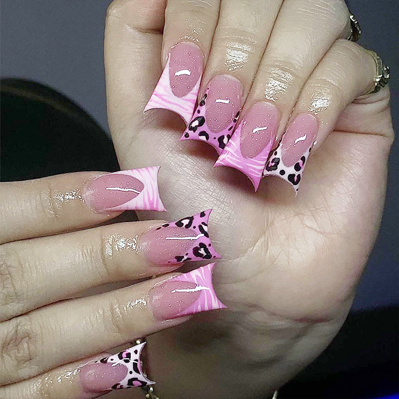 72PCS (3pcs) Pink Duckbill Clip Nail Art Set - Floral and Sparkling Rhinestone Design, Suitable for All Women, Parties, Celebrations and Daily Wear, Easy to Apply and Long-lasting Effect