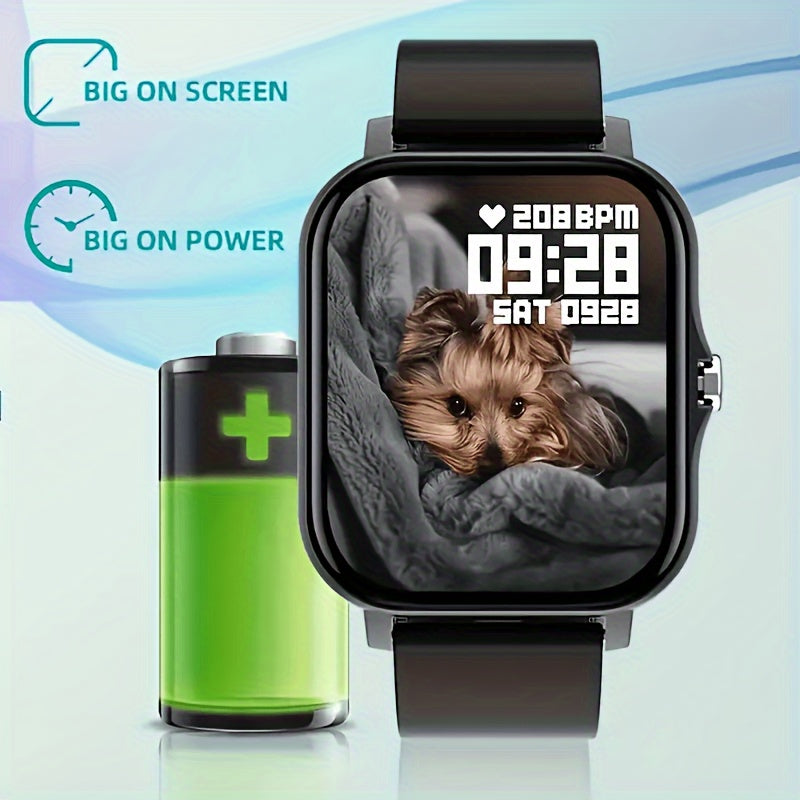 2024 Trendy Smartwatch, Versatile, Full Touch Display With Wireless Calling - Fitness Tracker, Free Steel Band, Compatible With Android And IOS, Perfect Gift For Halloween Christmas!